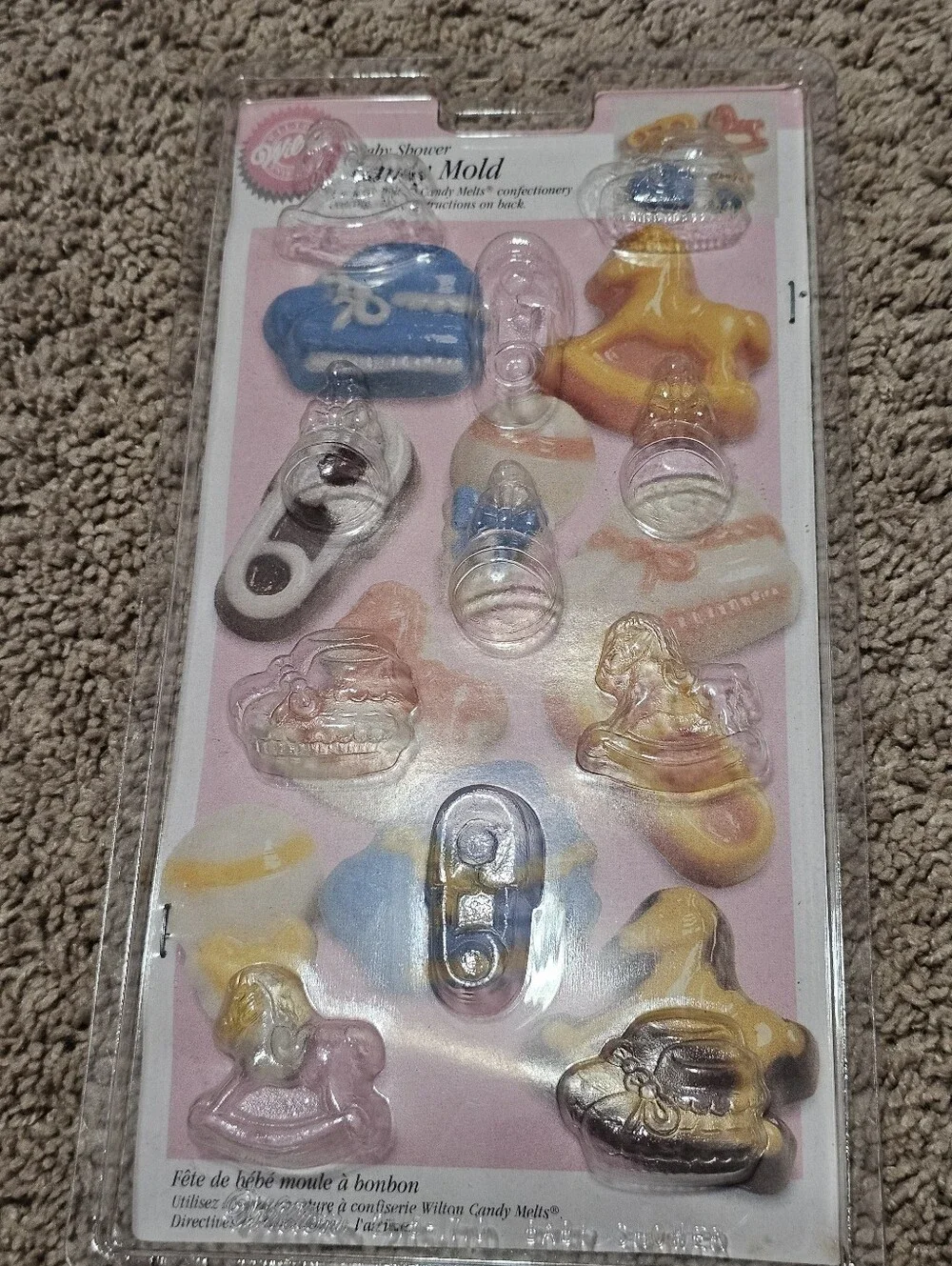 New! Vintage Wilton Chocolate Lollipop Candy Molds Baby Shower & Mini Baby Icons